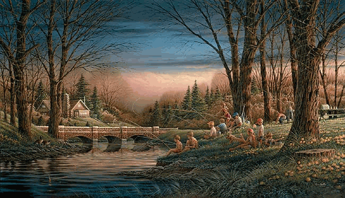 Spring Fishing Encore II Print